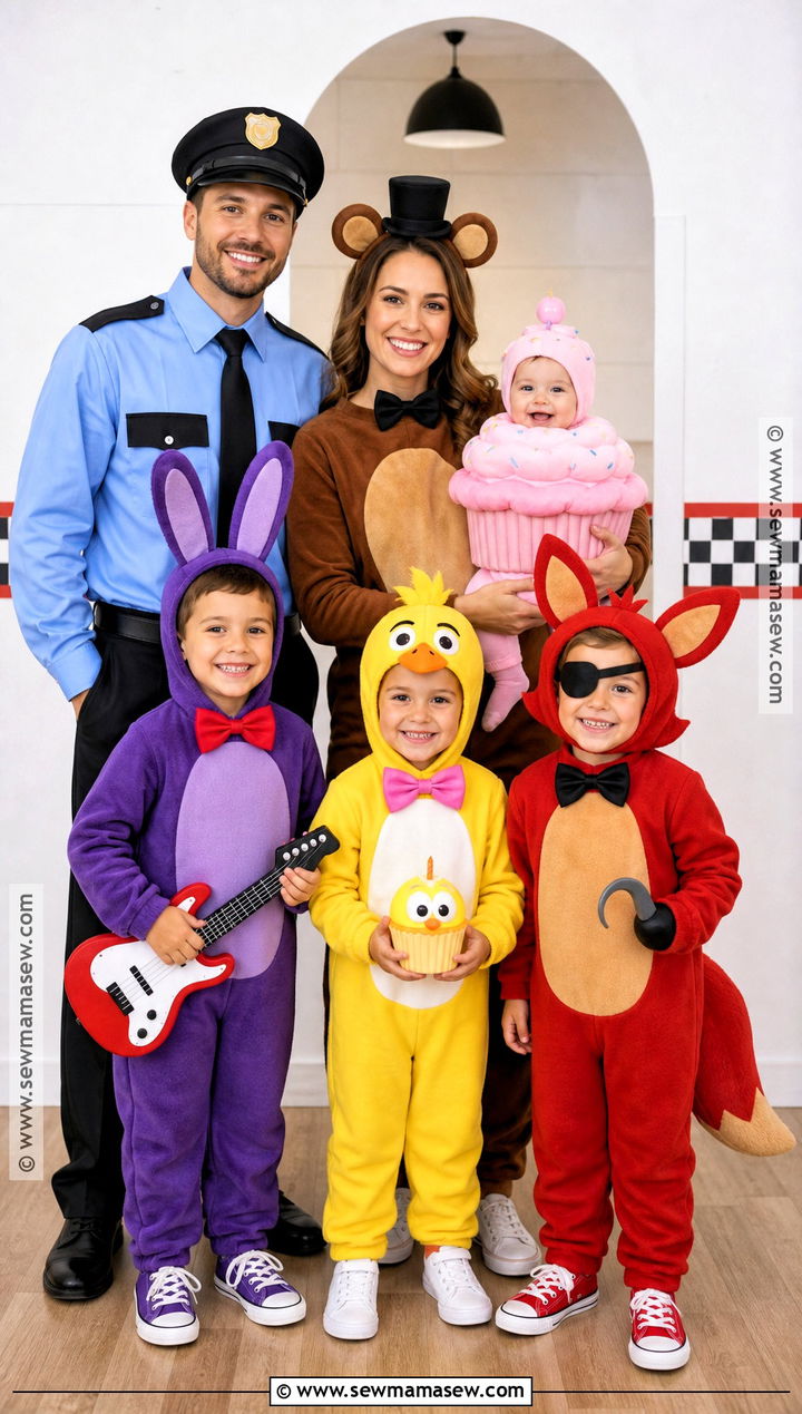 Family FNAF Group Costume - 30 fnaf group costume ideas