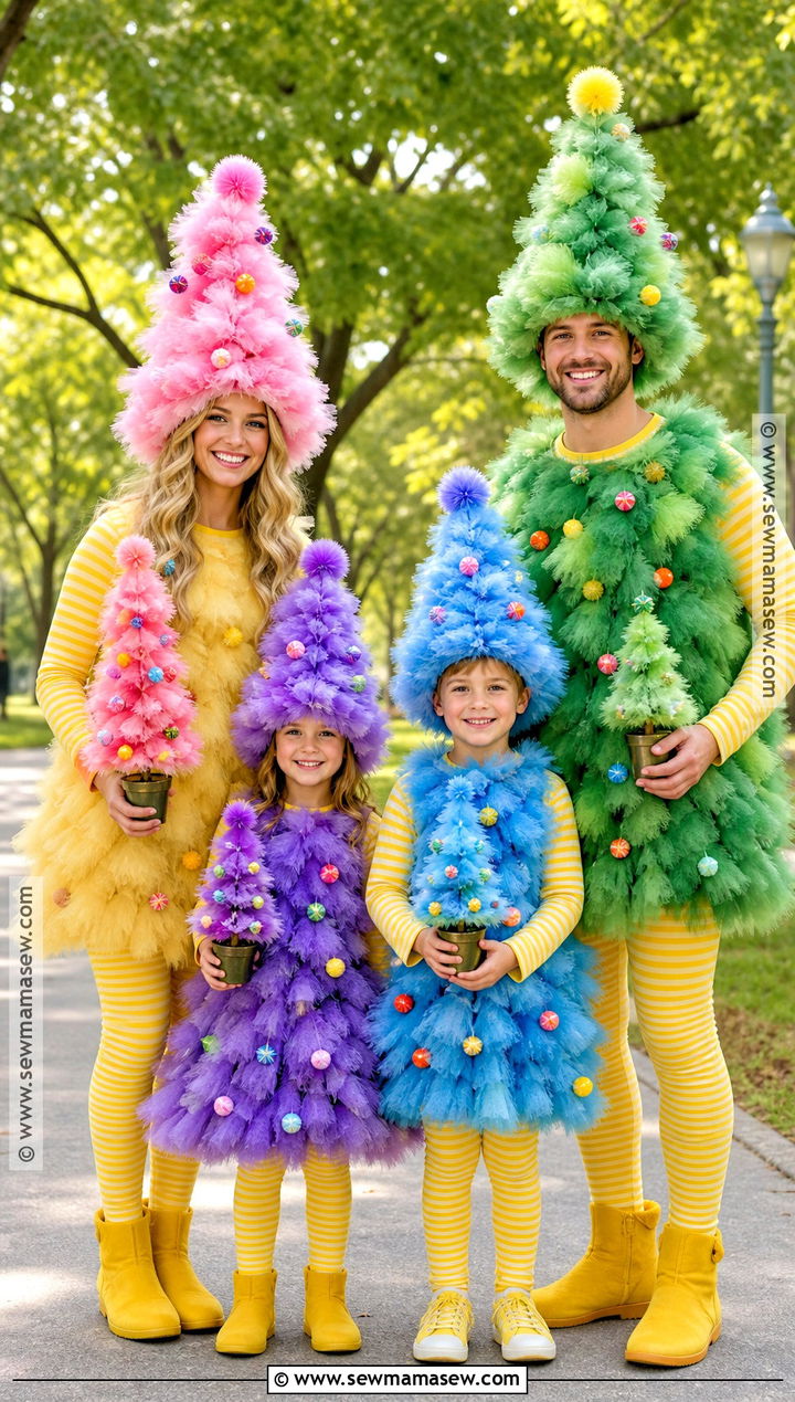 Family Lorax Tree Costume Forest - 30 Lorax Tree Costume Ideas