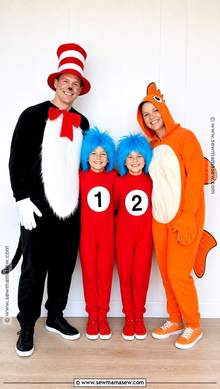 Family Of Four Cat In The Hat Costume - 40 cat in the hat costume ideas