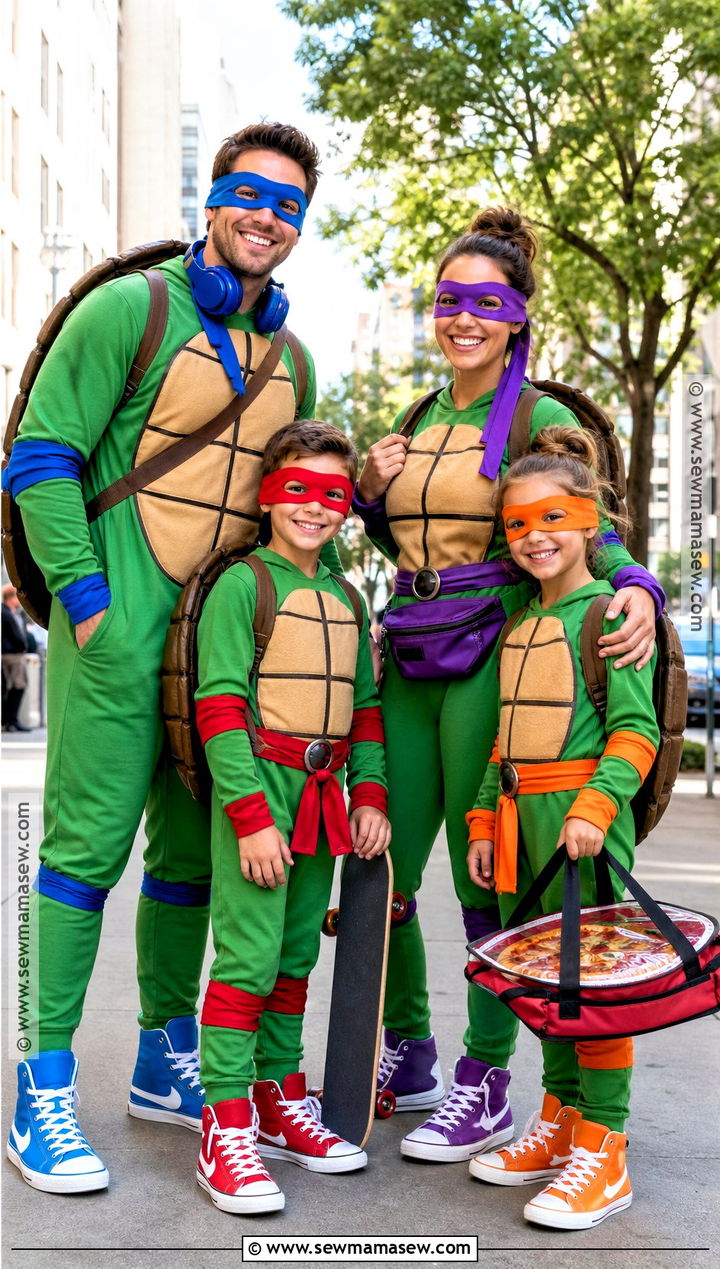 Family Of Four Ninja Turtles Costume - 40 ninja turtles costume ideas