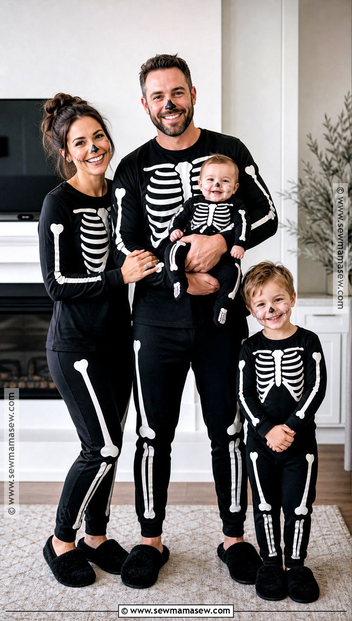 Family Skeleton Halloween PJs - 30 matching halloween pjs ideas