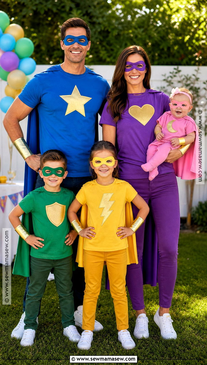 Family Superhero Squad Costume - 30 super hero costume ideas