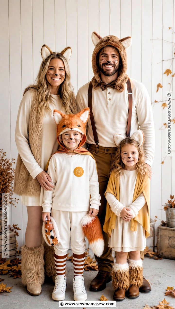 Family Theme Ash Costume With Fox Details - 30 ash fantastic mr fox costume ideas