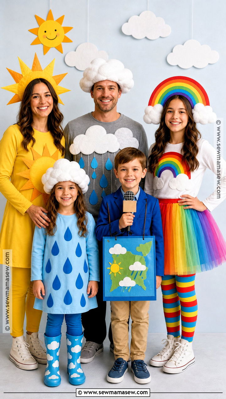Family Weather Forecast Costume - 45 costume party ideas