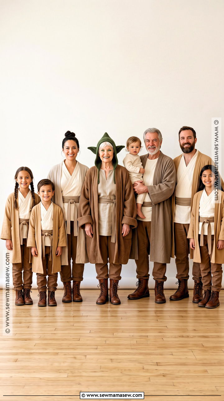 Family Yoda Costume With Jedi Robes - 35 yoda costume ideas