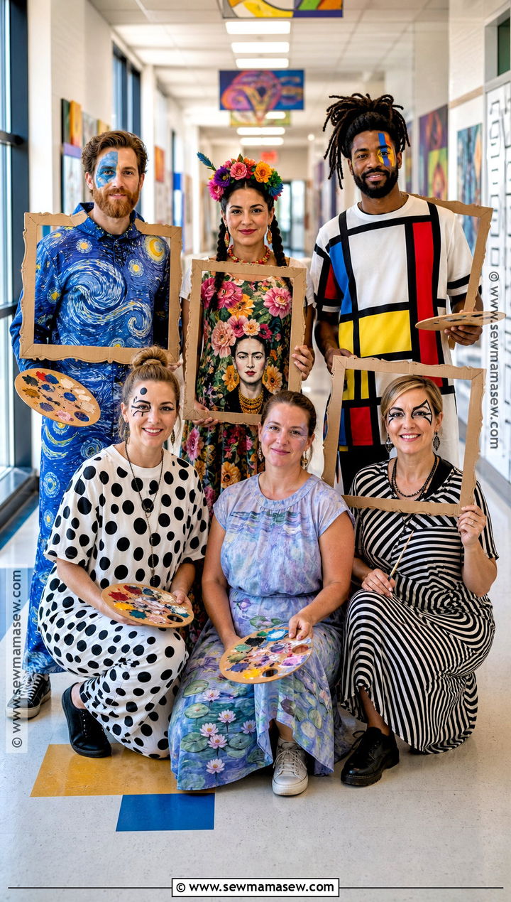 Famous Art Teacher Team Costume - 30 Teacher Team Halloween Costumes