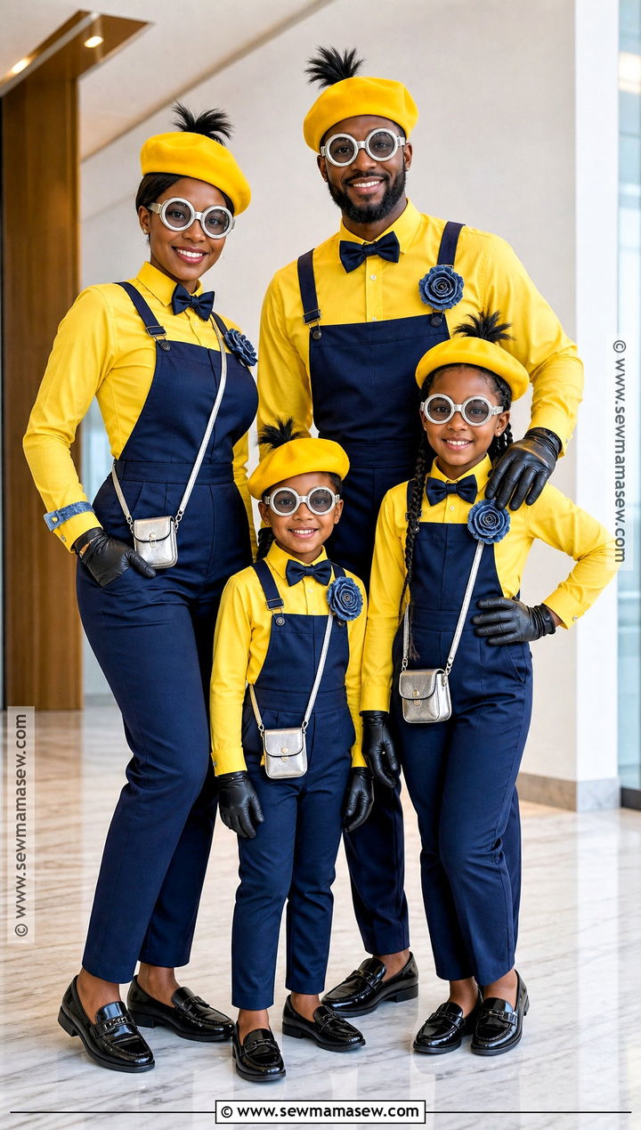 Fancy Minion Family Costume - 30 minion family costume ideas