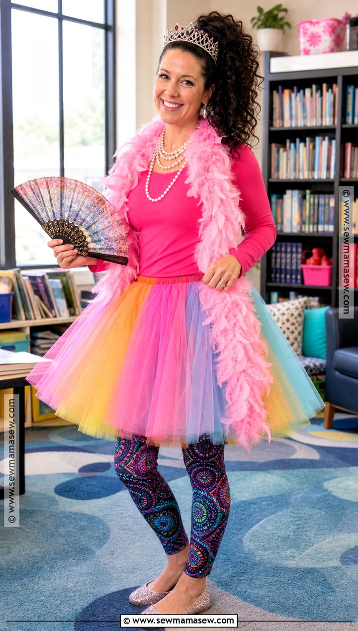 Fancy Nancy Costume With Tulle Skirt - 30 storybook character costumes for teachers