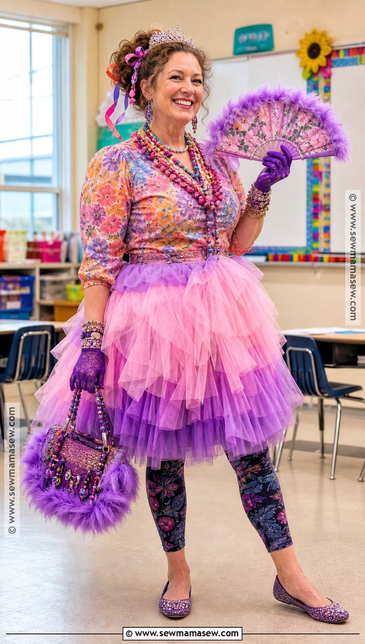 Fancy Nancy Costume With Tulle Skirt - 30 teacher book character costumes