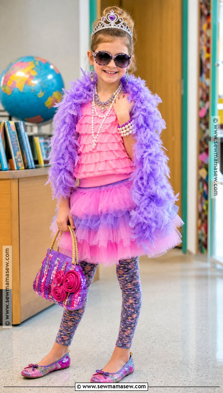 Fancy Nancy Costume With Tulle Skirt - 30 book character dress up day ideas