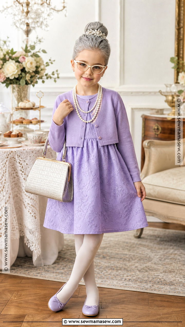 Fancy Pearl Grandma Old Lady Costume - 30 old lady costume ideas for kids