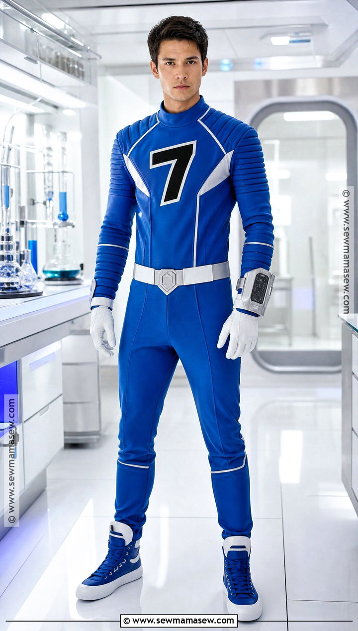 Fantastic Four Costume With Blue Jumpsuit - 30 men's halloween costumes