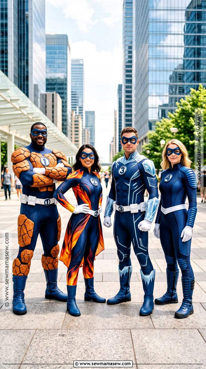 Fantastic Four Superhero Costume - 35 costumes for 4