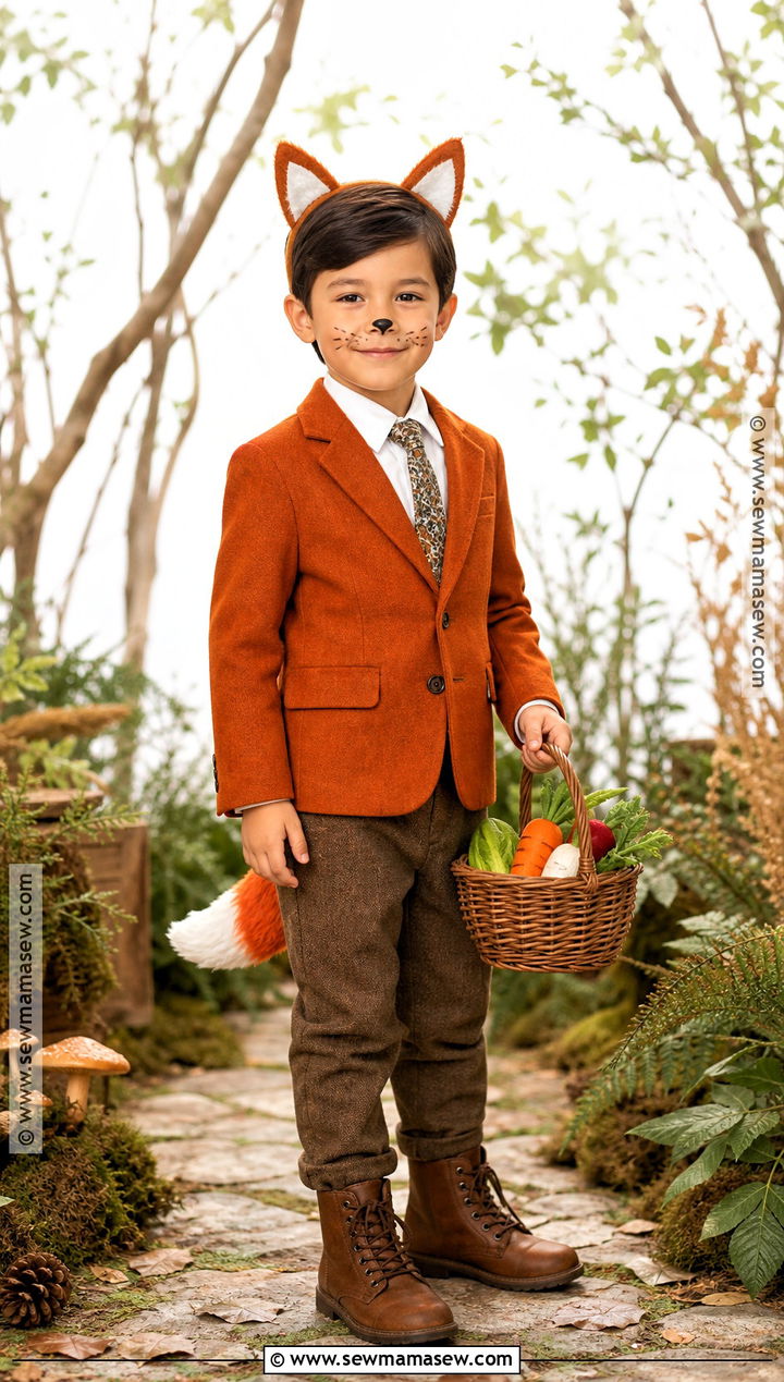Fantastic Mr Fox Costume With Orange Jacket - 30 boys book character costumes