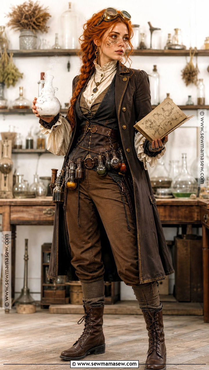 Fantasy Alchemist Costume With Potion Belt - 35 Fantasy Costumes
