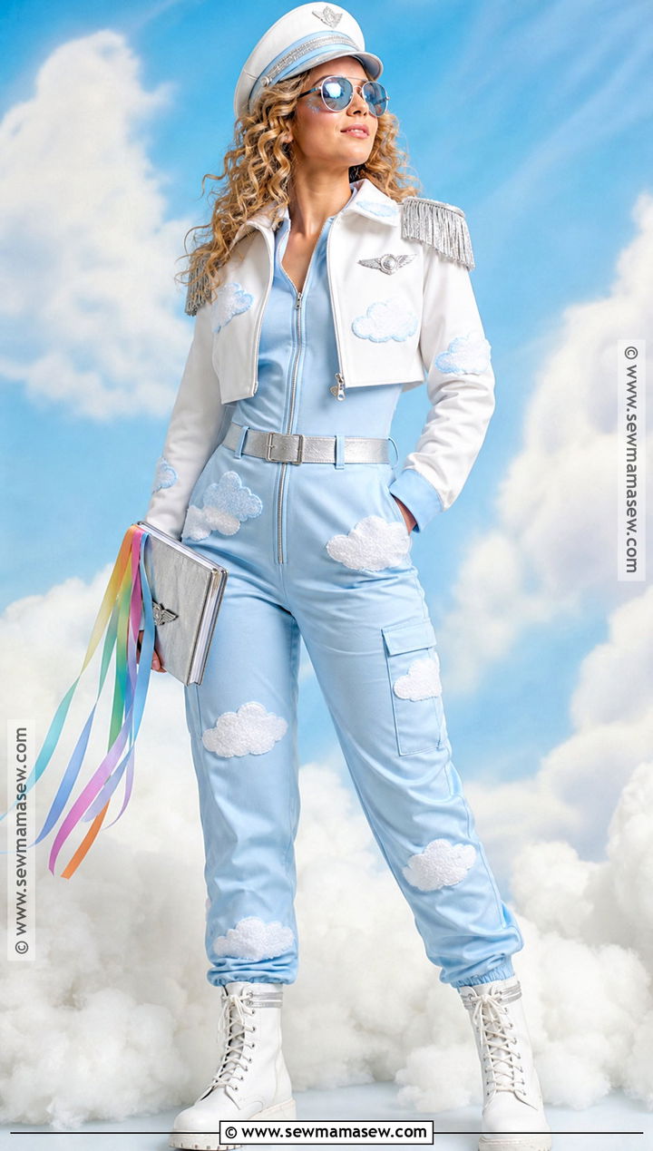 Fantasy Cloud Pilot Costume - 30 Pilot Costume Ideas for Women
