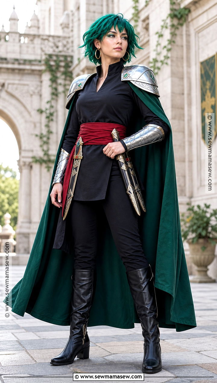 Fantasy Knight Zoro Cosplay With Green Cape - 30 zoro cosplay ideas for girls