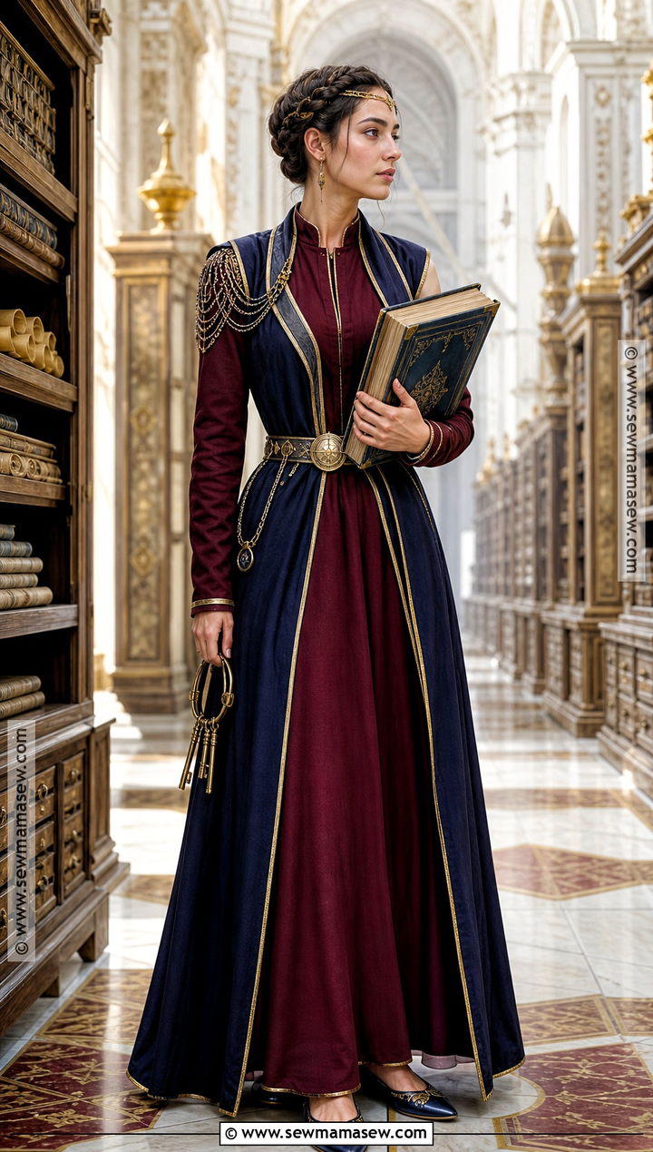 Fantasy Librarian Costume With Royal Robe - 30 librarian costume ideas