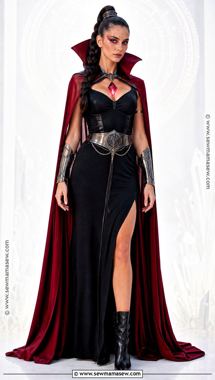 Fantasy Sorceress Costume With Red Cape - 30 red cape costume ideas