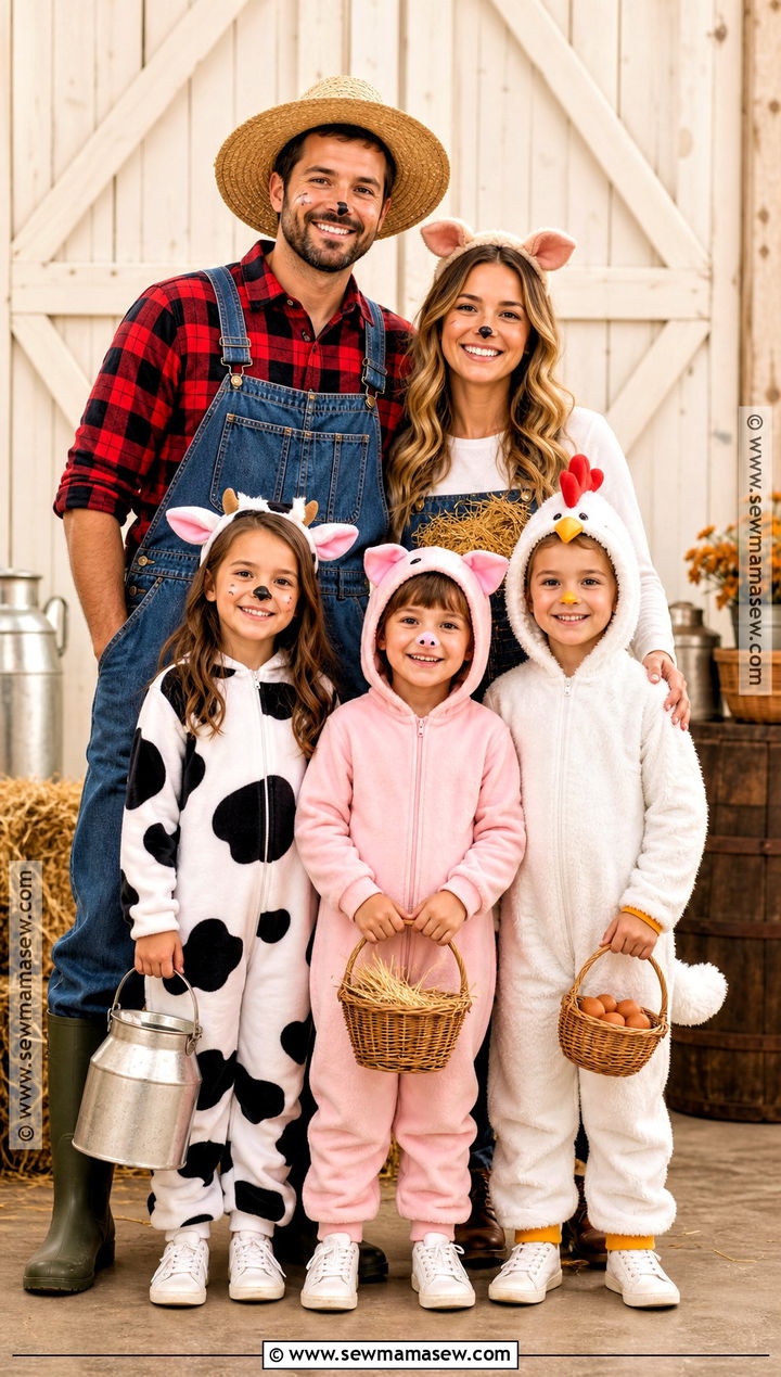 Farm Animal Family Costume - 50 matching halloween costumes
