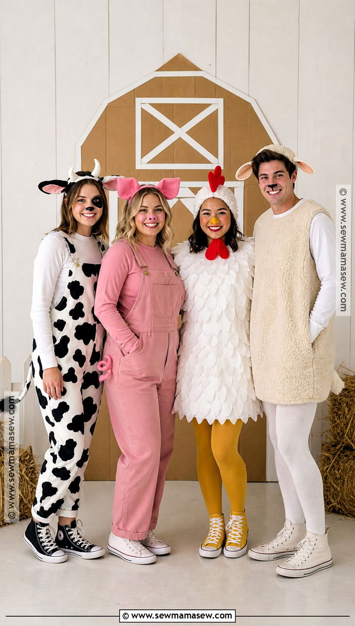 Farm Animal Group Costume - 35 4 people costume ideas
