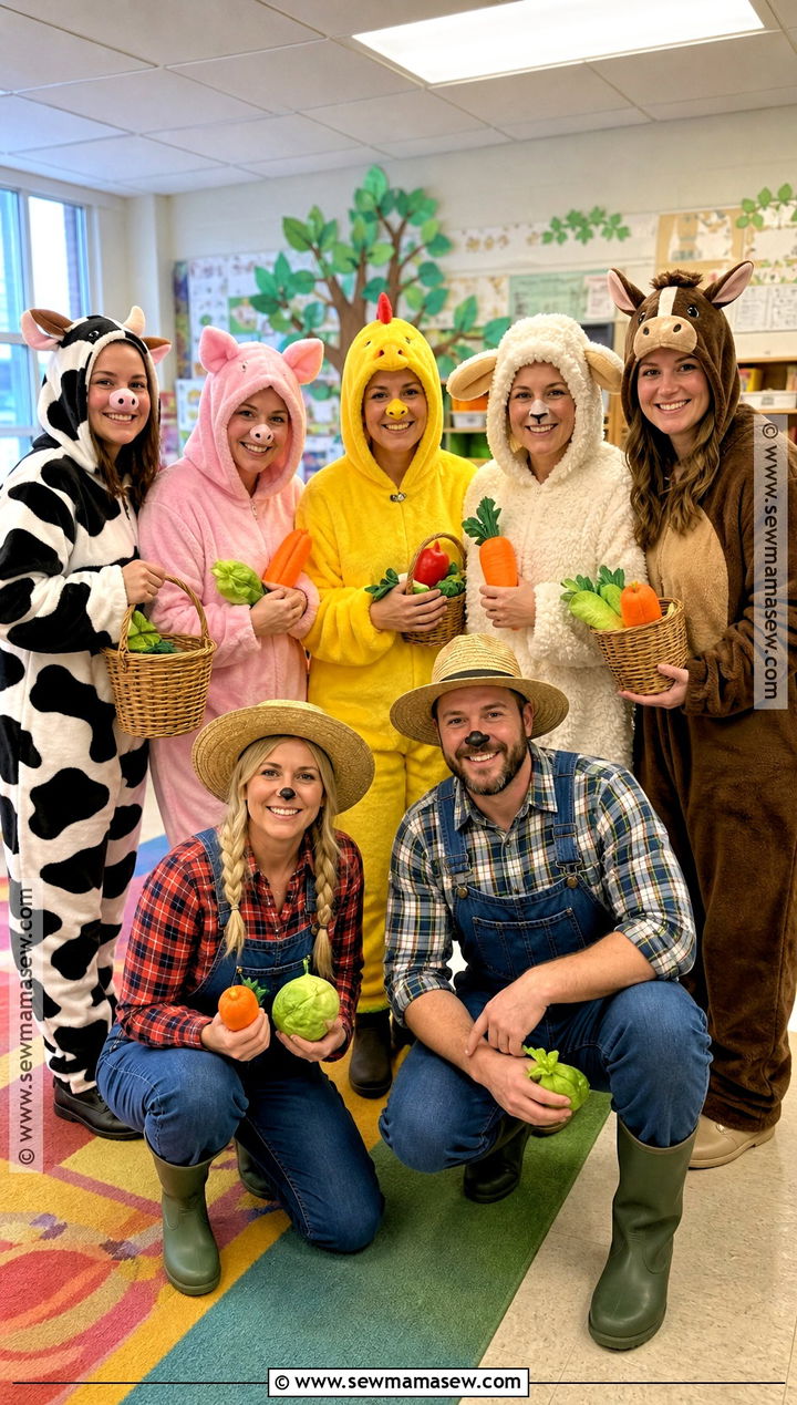 Farm Animals Teacher Group Costume - 35 teacher halloween costumes group