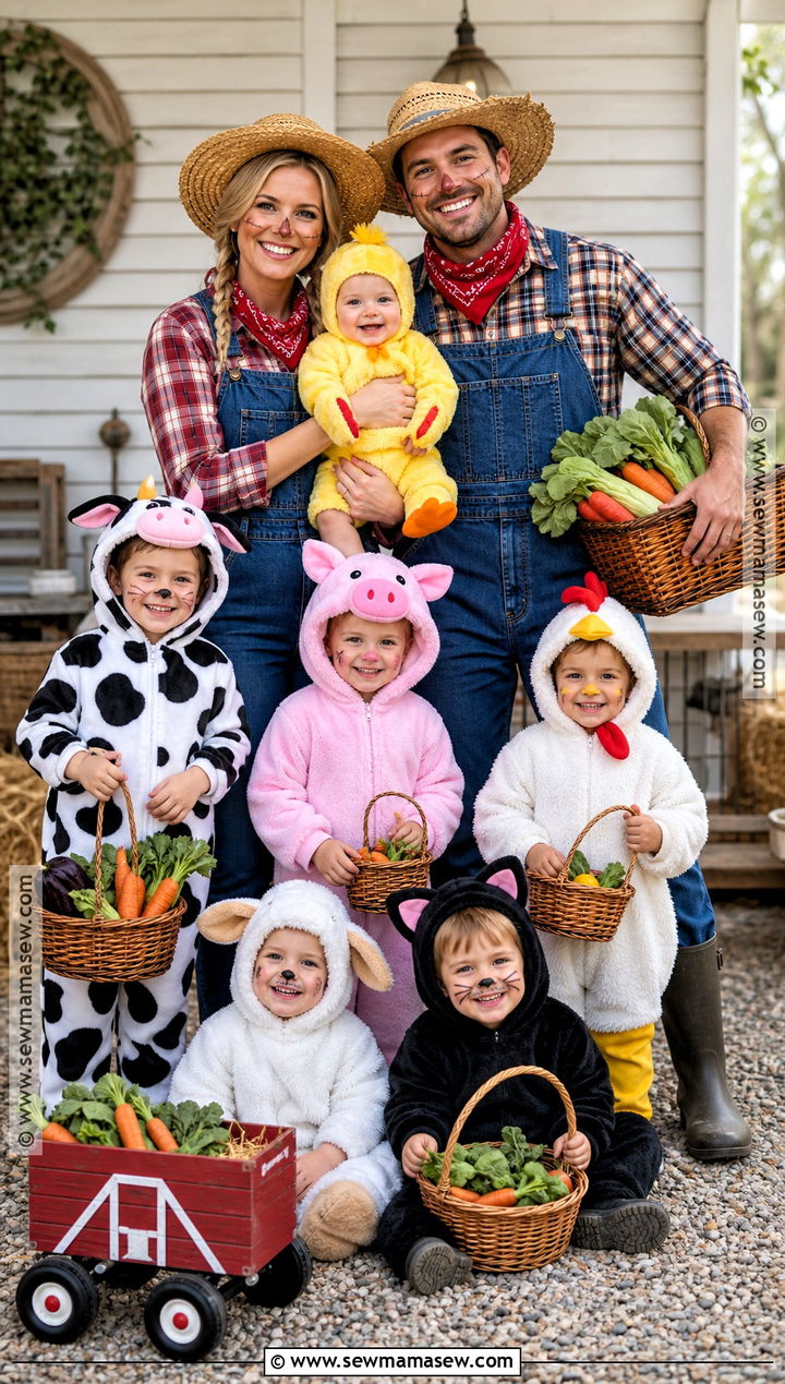 Farm Family Costume - 50 family halloween costumes