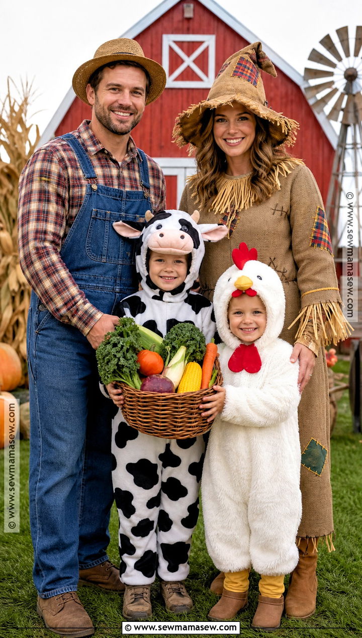 Farm Family Costume - 30 family costume ideas for 4
