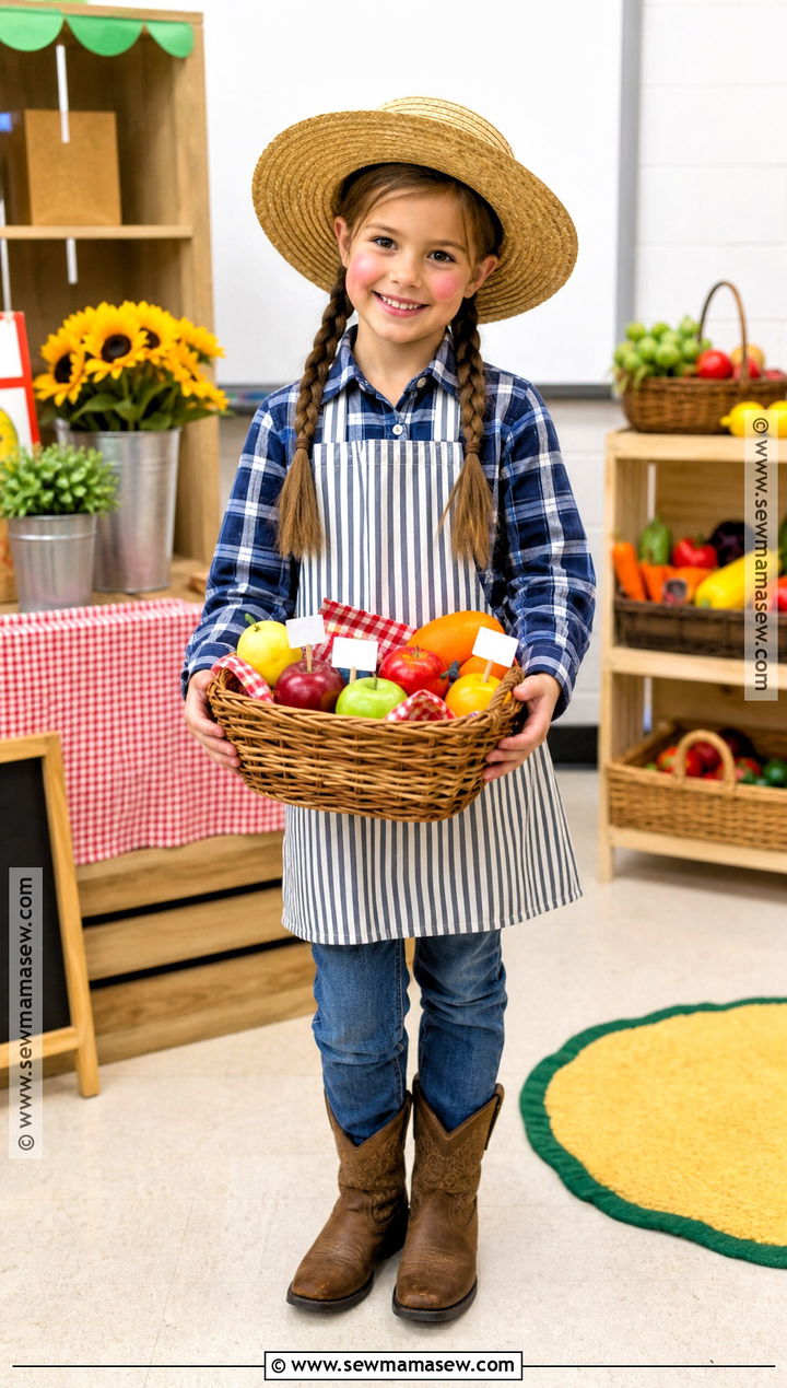 Farm Stand Farmer Costume - 30 farmer dress up day at school ideas