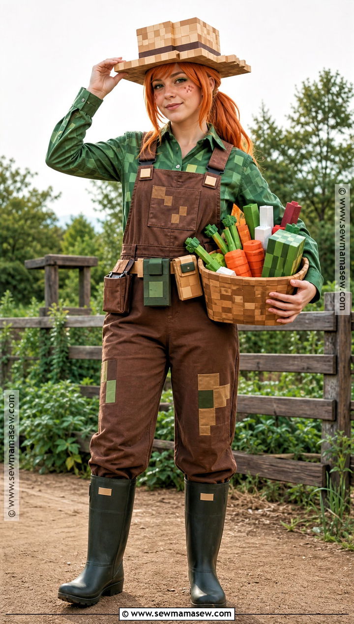 Farmer Alex Minecraft Costume - 30 alex minecraft costume ideas