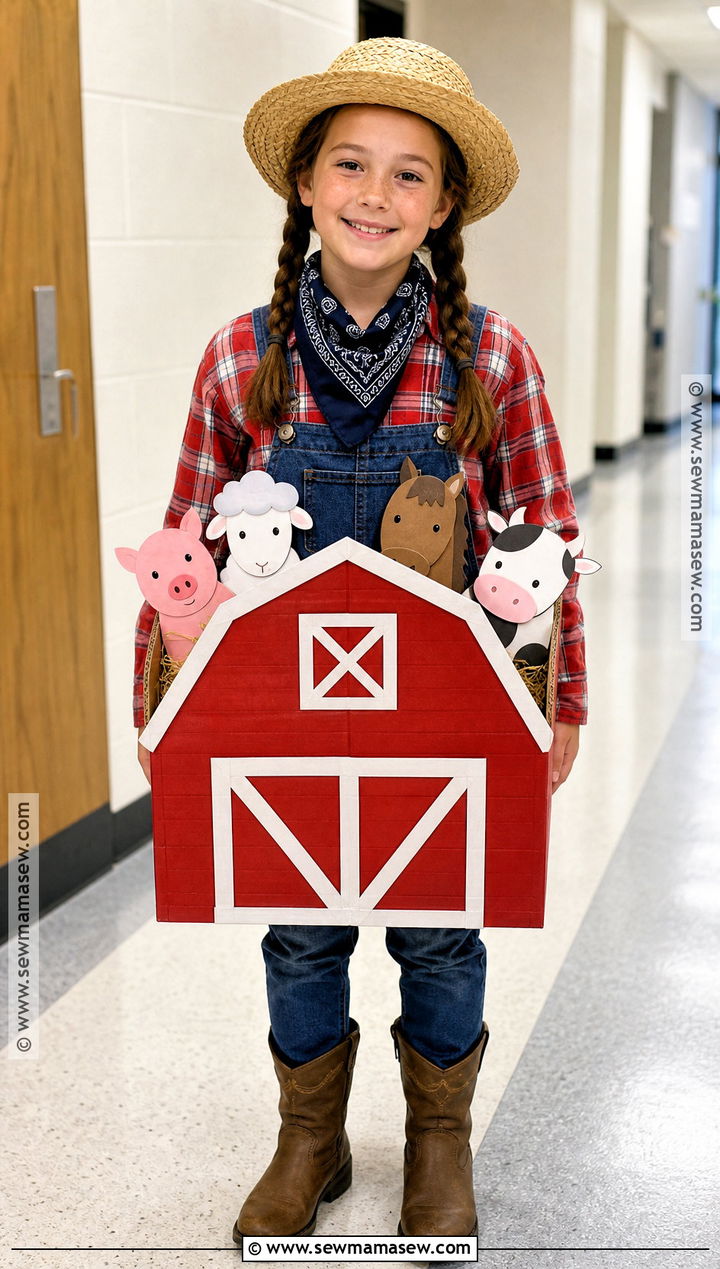 Farmer And Barn Costume - 30 farmer dress up day at school ideas