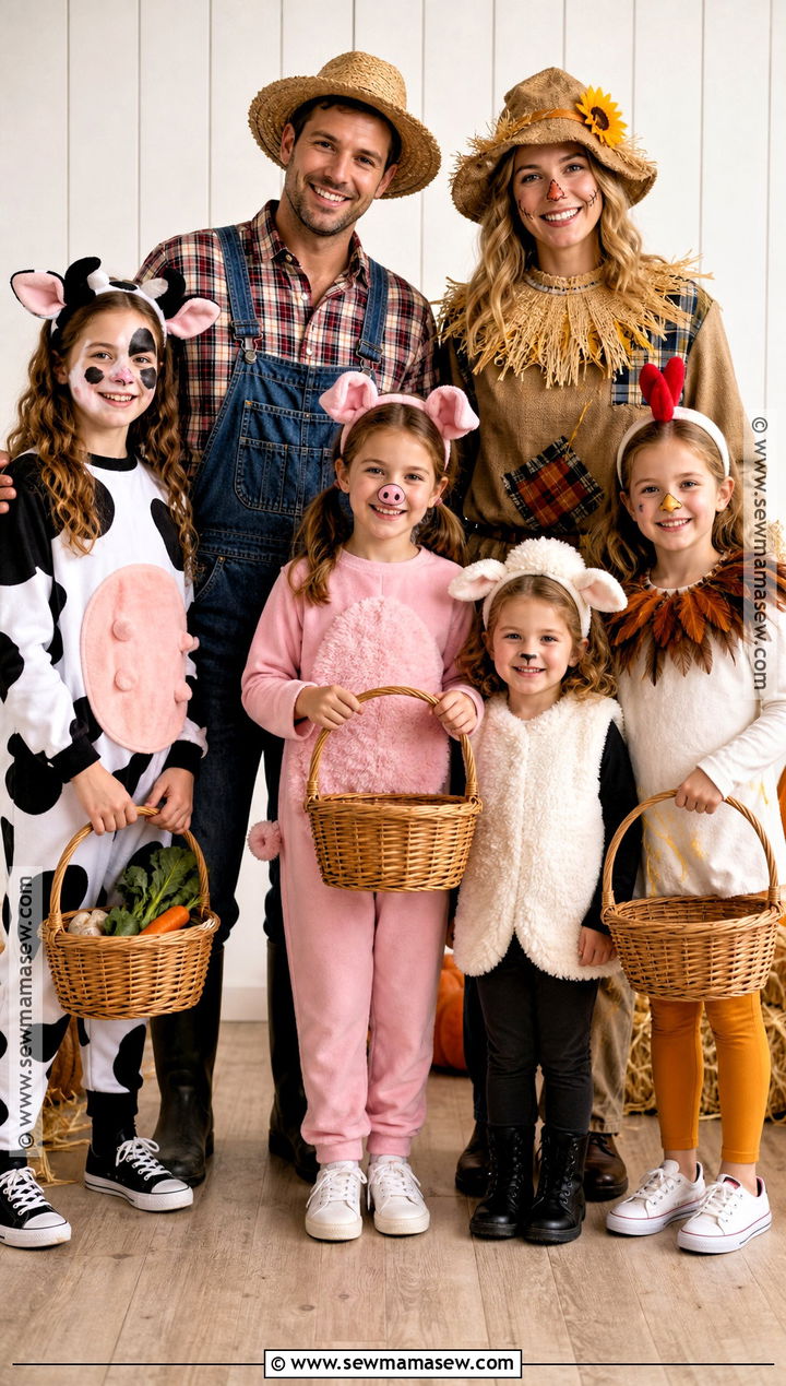 Farmer And Farm Animal Group Costume - 50 group costume ideas