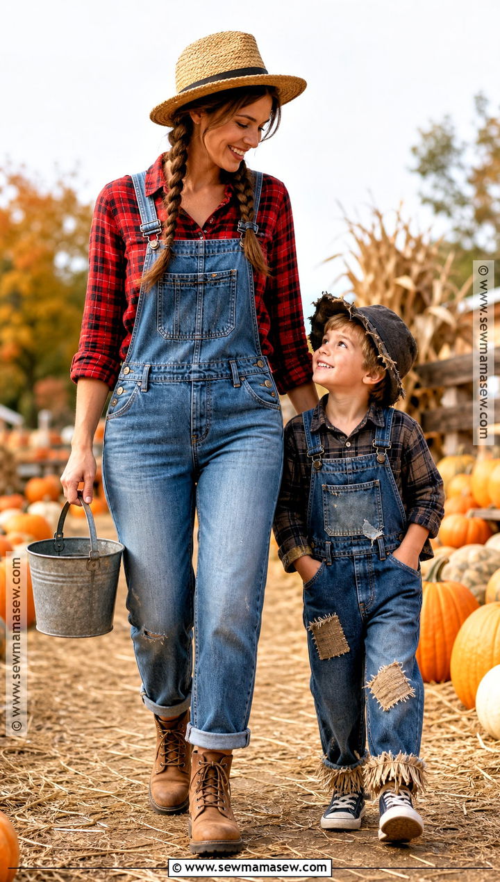 Farmer And Scarecrow Costume - 30 mother son halloween costumes
