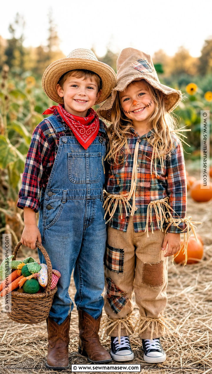 Farmer And Scarecrow Costumes - 35 brother sister halloween costumes