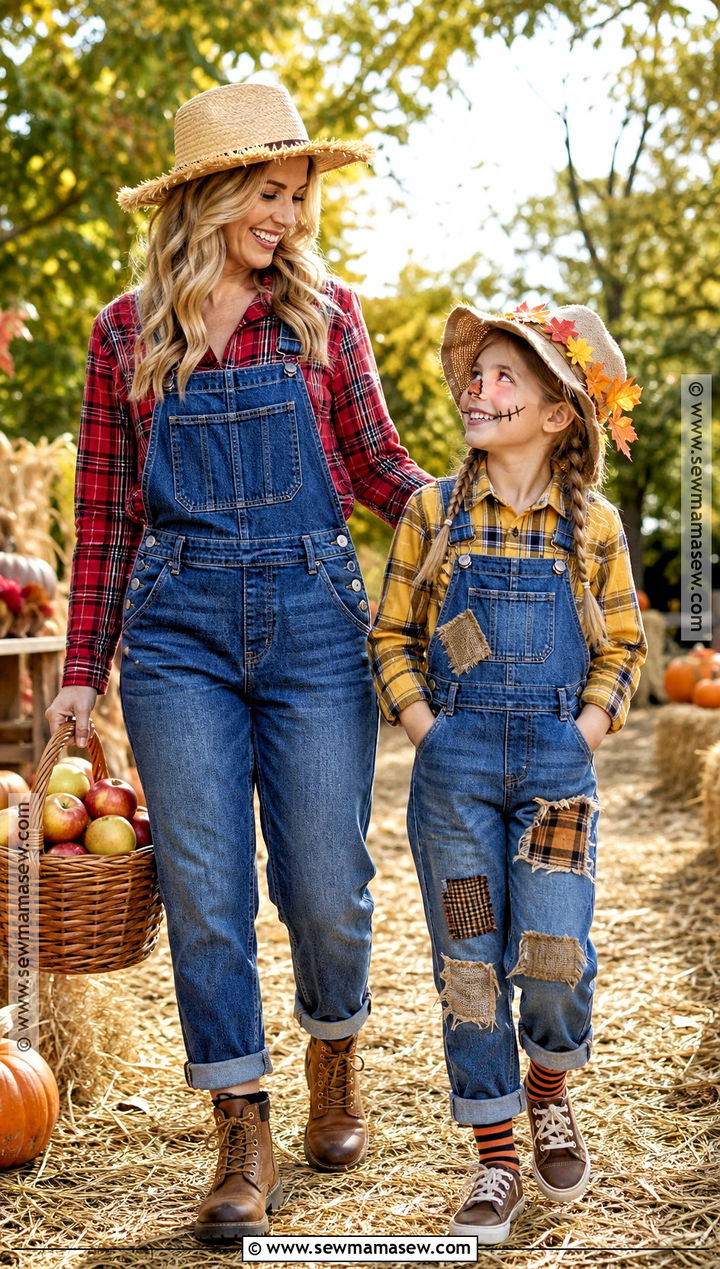 Farmer And Scarecrow Costumes - 30 mom and daughter costumes
