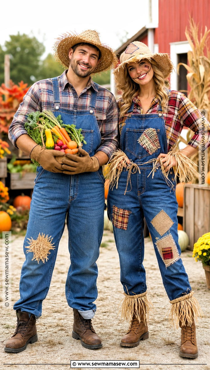 Farmer And Scarecrow Couple Costume - 35 easy couples costume ideas