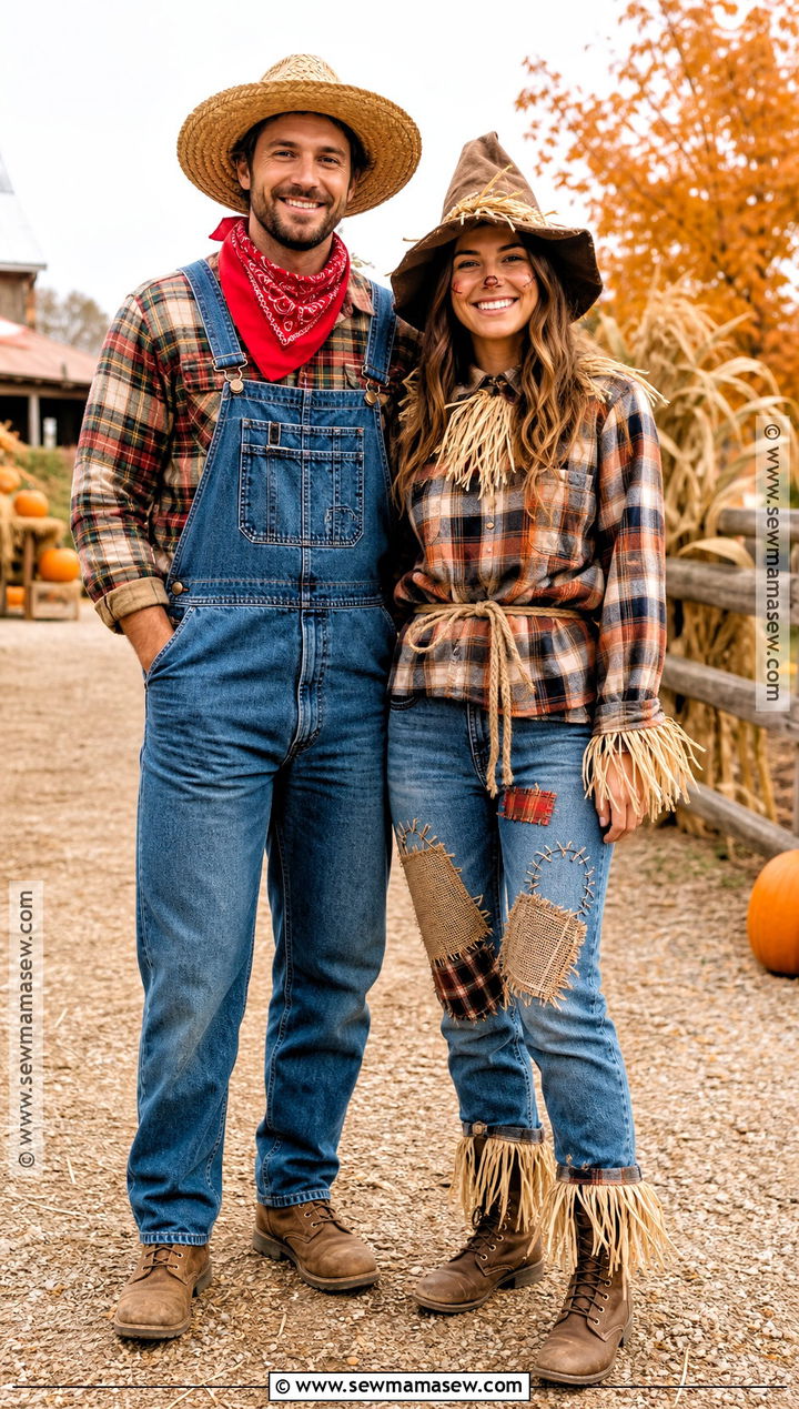 Farmer And Scarecrow Duo Costume - 35 halloween costume ideas duo
