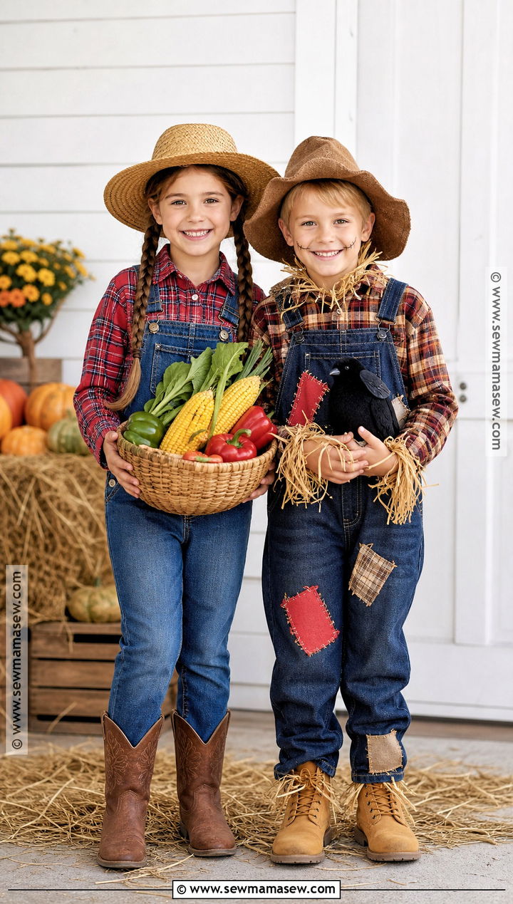 Farmer And Scarecrow Sibling Costume - 30 sibling costumes brother sister