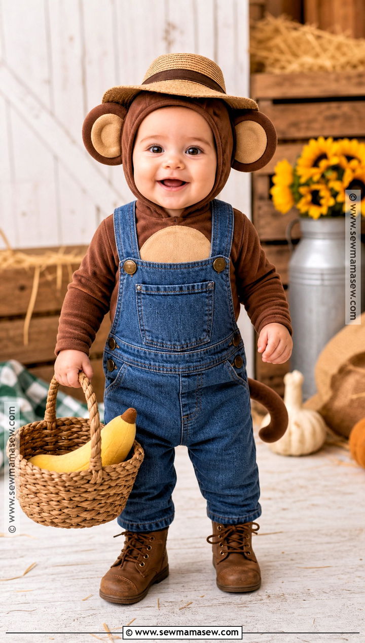 Farmer Baby Monkey Costume - 30 baby monkey costume ideas