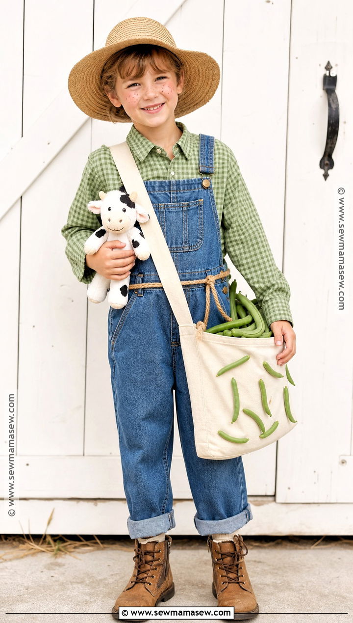 Farmer Jack Costume With Overalls - 30 jack and the beanstalk costume ideas