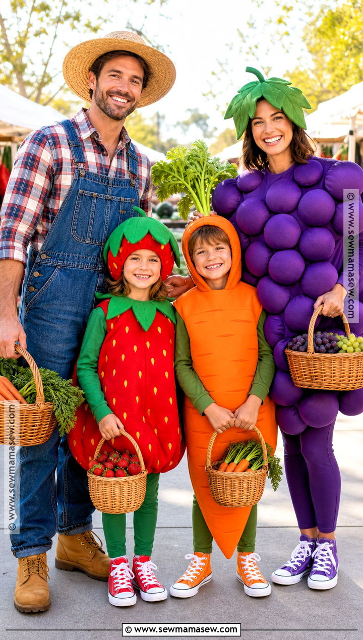 Farmers Market Family Costume - 35 family of four halloween costumes