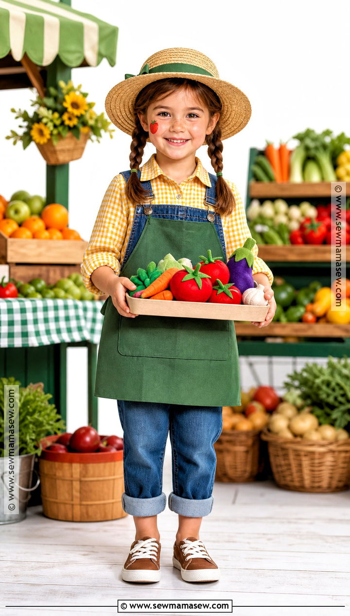 Farmstand Helper Farmer Costume - 30 farmer costume ideas for kids