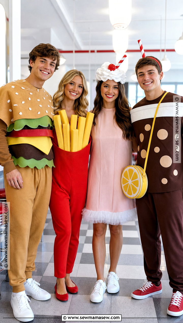 Fast Food Combo Group Costume - 35 4 group halloween costumes