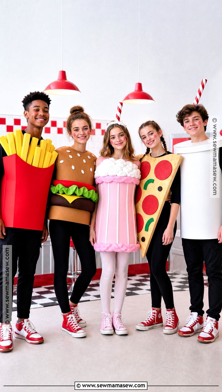 Fast Food Group Costume - 40 Group Halloween Costumes for Teens