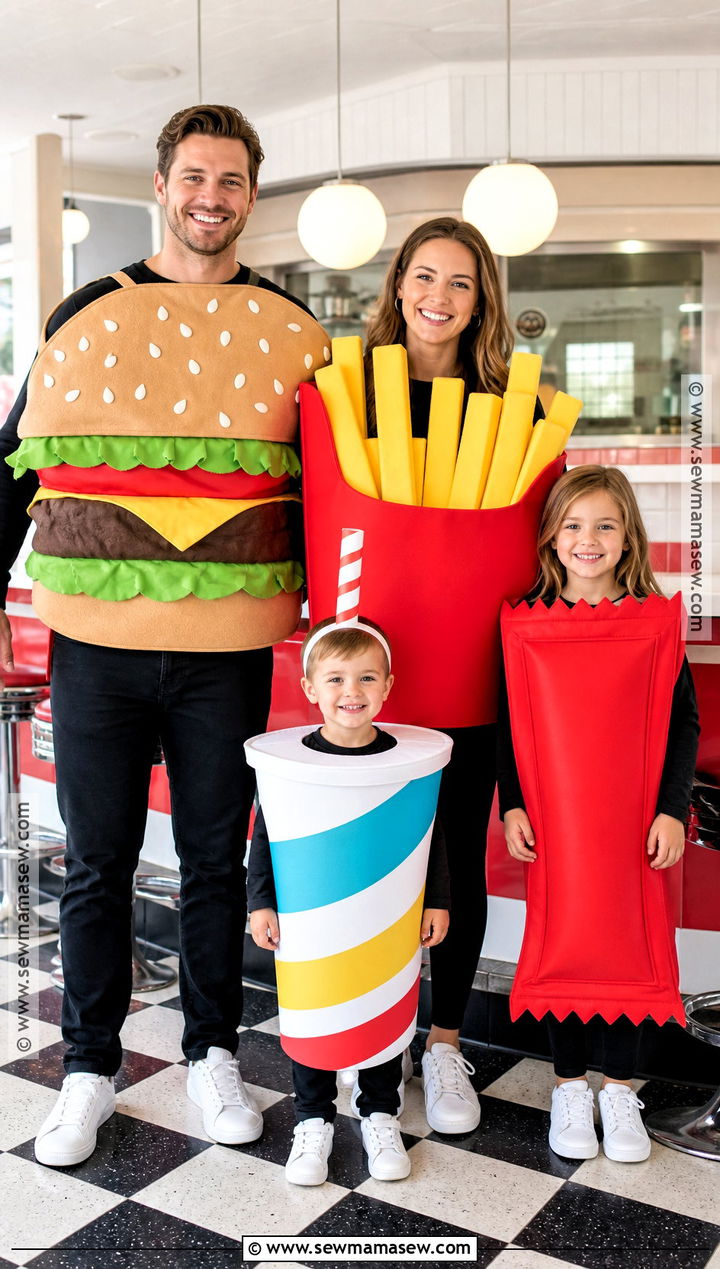 Fast Food Meal Family Costume - 35 family halloween costume ideas