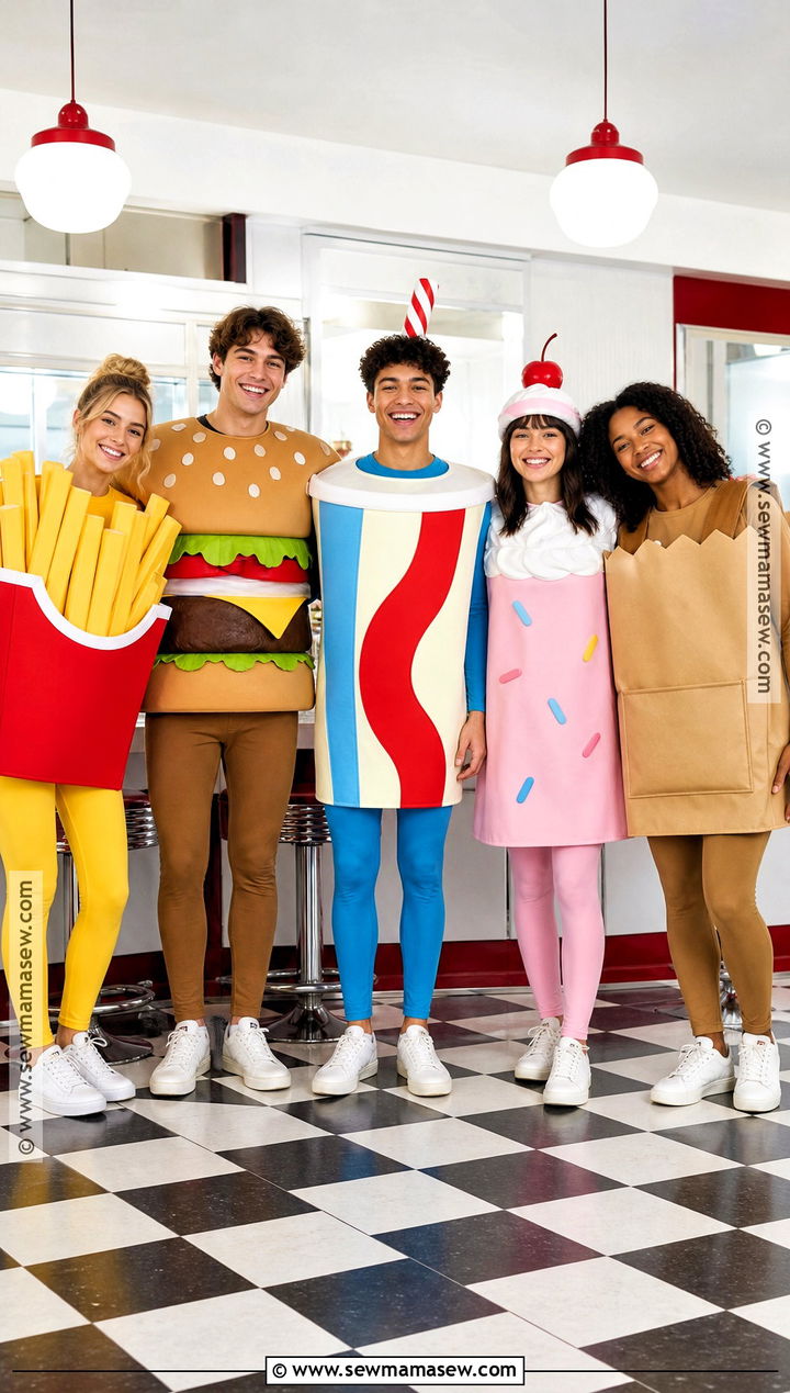 Fast Food Meal Group Costume - 50 group costume ideas