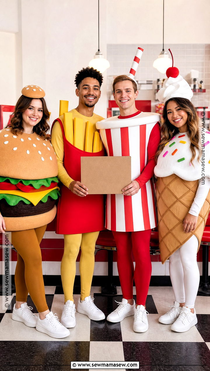 Fast Food Meal Group Costume - 35 4 people costume ideas