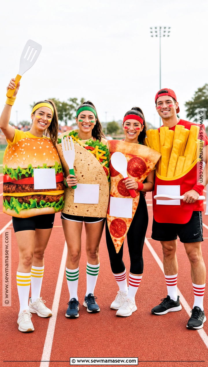 Fast Food Runners Group Costume - 35 funny halloween costume ideas