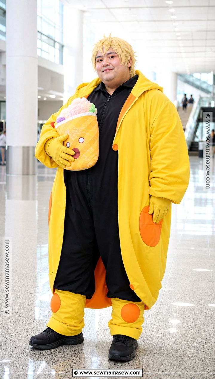Fat Gum Hero Costume With Yellow Hood - 30 bnha hero costumes ideas