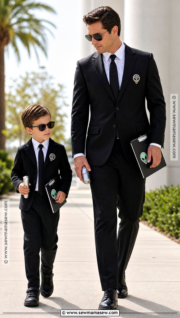 Father And Son Men In Black Costume - 30 men in black costume ideas